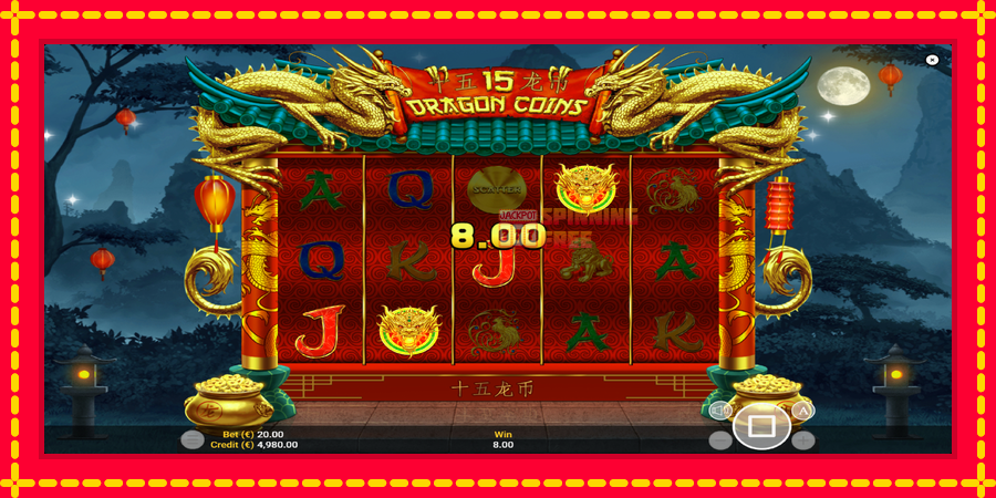 15 Dragon Coins mesin slot dengan animasi cerah, gambar 3