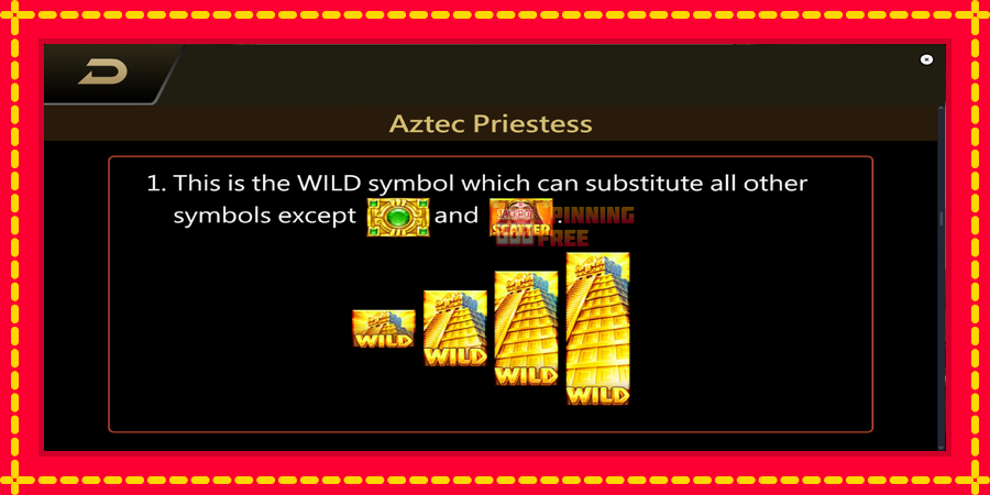 Aztec Priestess mesin slot dengan animasi cerah, gambar 6