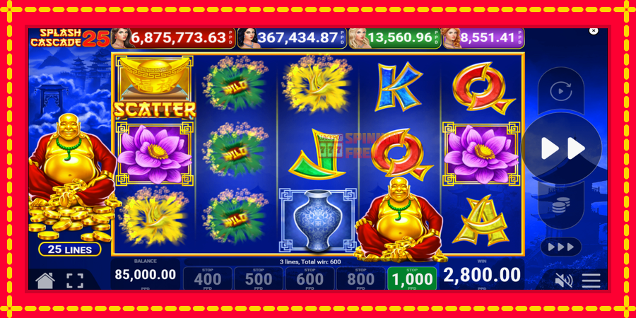 Splash Cascade 25 mesin slot dengan animasi cerah, gambar 3