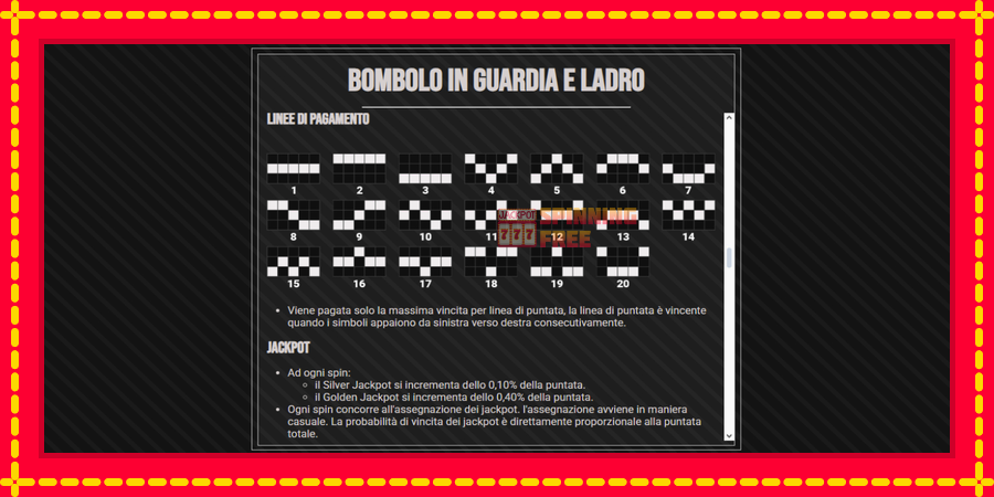 Bombolo In Guardia E Ladro mesin slot dengan animasi cerah, gambar 7