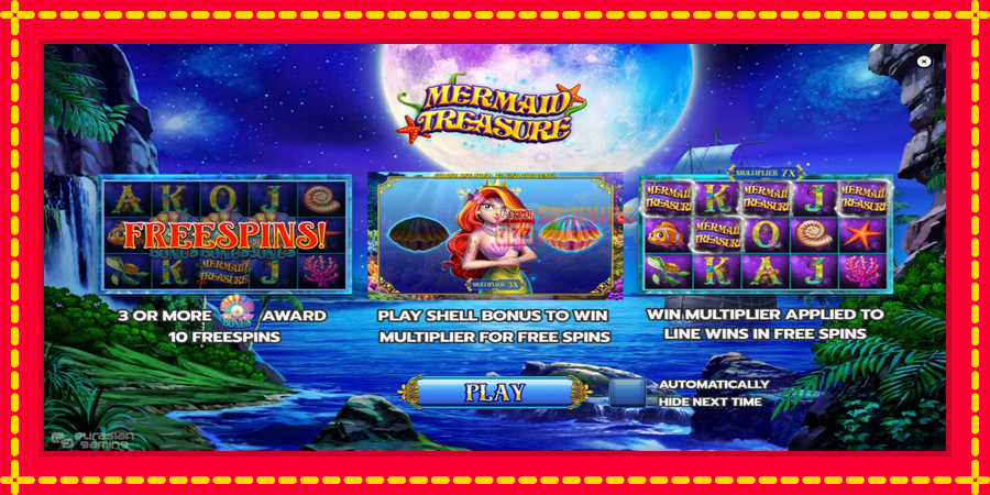 Mermaid Treasure mesin slot dengan animasi cerah, gambar 1