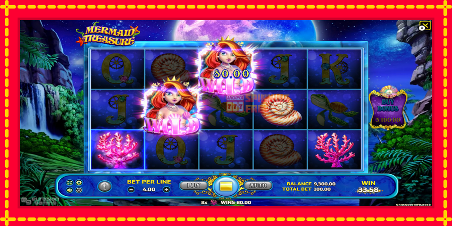 Mermaid Treasure mesin slot dengan animasi cerah, gambar 3