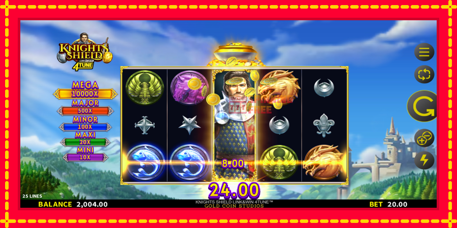 Knights Shield Link & Win 4Tune mesin slot dengan animasi cerah, gambar 3