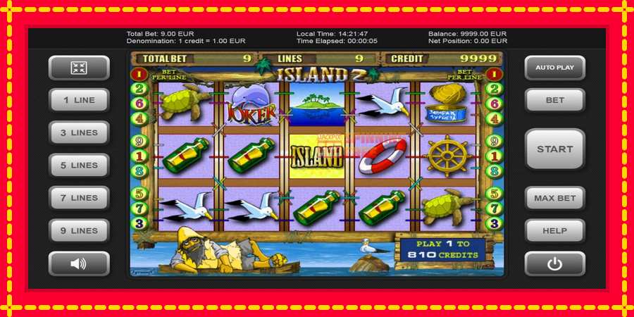 Island 2 mesin slot dengan animasi cerah, gambar 1