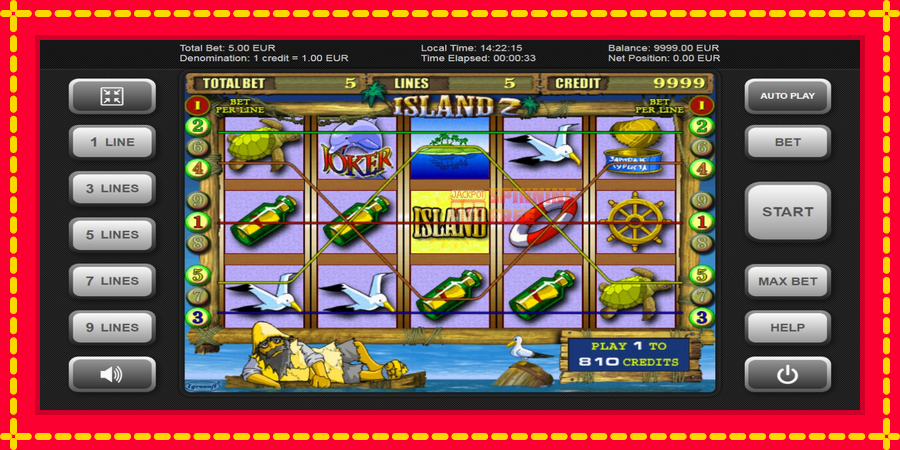 Island 2 mesin slot dengan animasi cerah, gambar 2