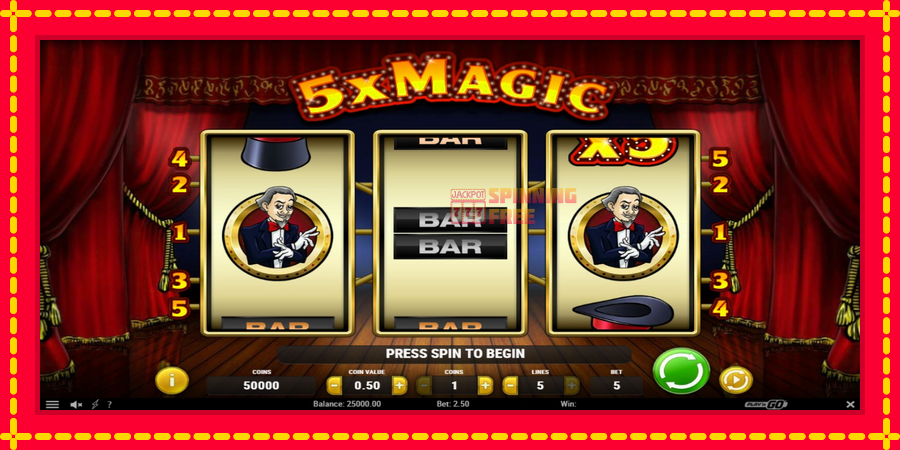 5x Magic mesin slot dengan animasi cerah, gambar 1