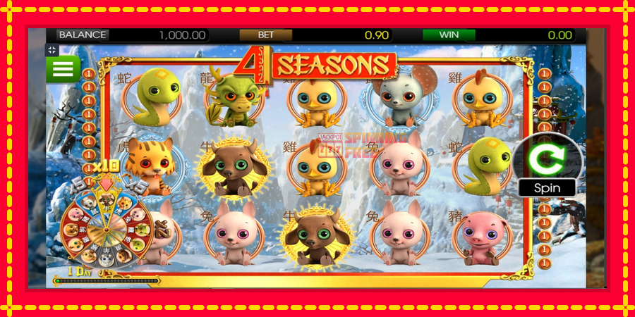 4 Seasons mesin slot dengan animasi cerah, gambar 1