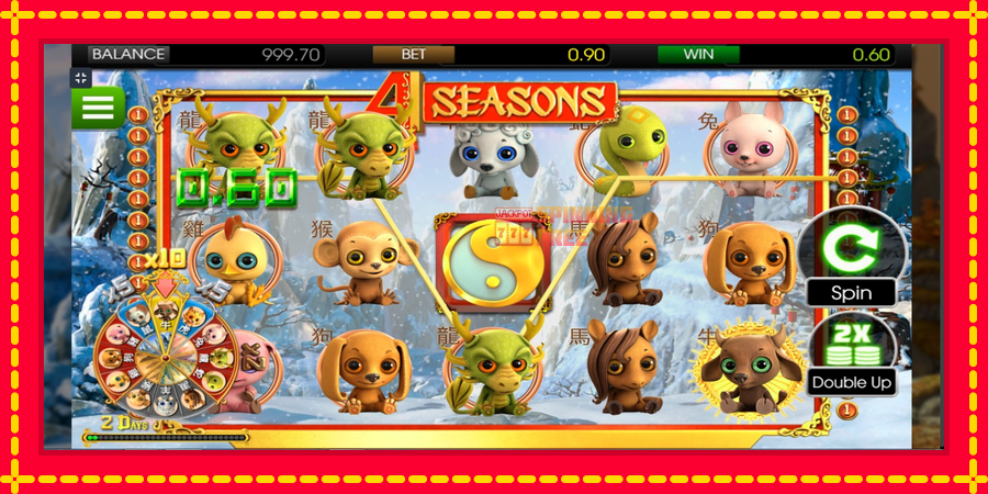 4 Seasons mesin slot dengan animasi cerah, gambar 2