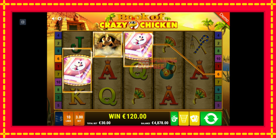 Book of Crazy Chicken mesin slot dengan animasi cerah, gambar 2