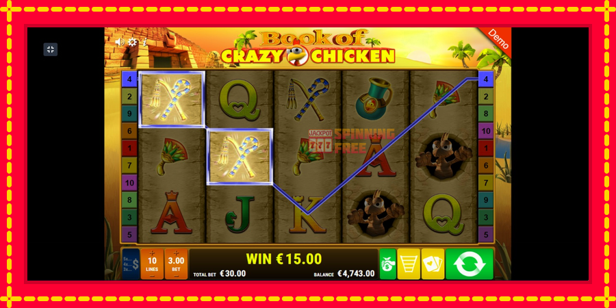 Book of Crazy Chicken mesin slot dengan animasi cerah, gambar 4