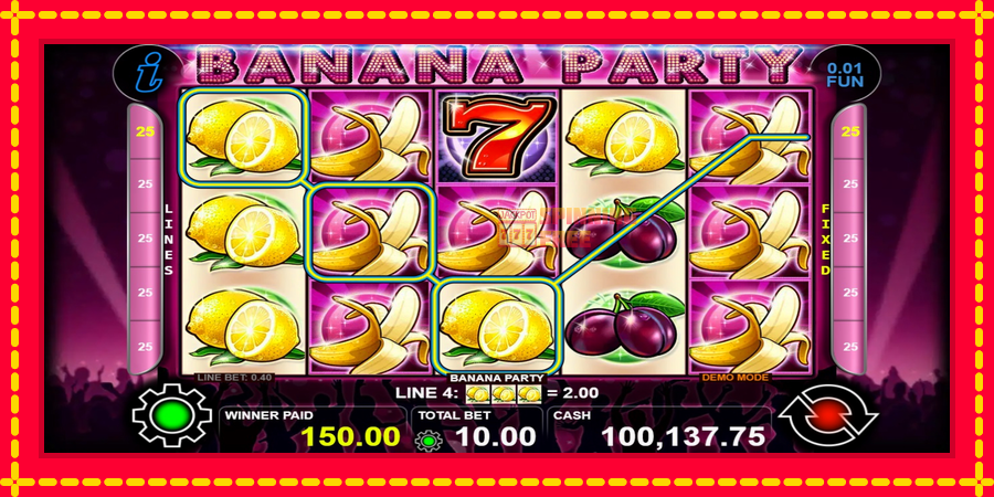 Banana Party mesin slot dengan animasi cerah, gambar 3