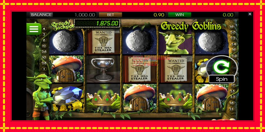 Greedy Goblins mesin slot dengan animasi cerah, gambar 1