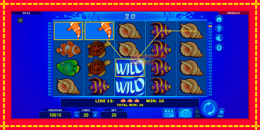 Wild Shark mesin slot dengan animasi cerah, gambar 1