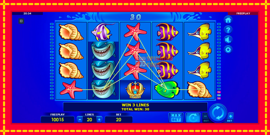 Wild Shark mesin slot dengan animasi cerah, gambar 2