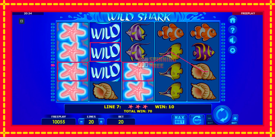 Wild Shark mesin slot dengan animasi cerah, gambar 3