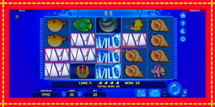 Wild Shark mesin slot dengan animasi cerah, gambar 6