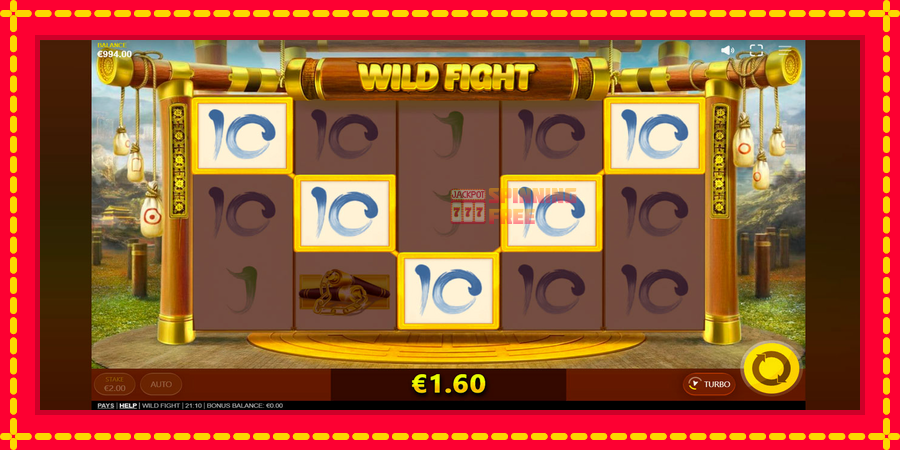 Wild Fight mesin slot dengan animasi cerah, gambar 3