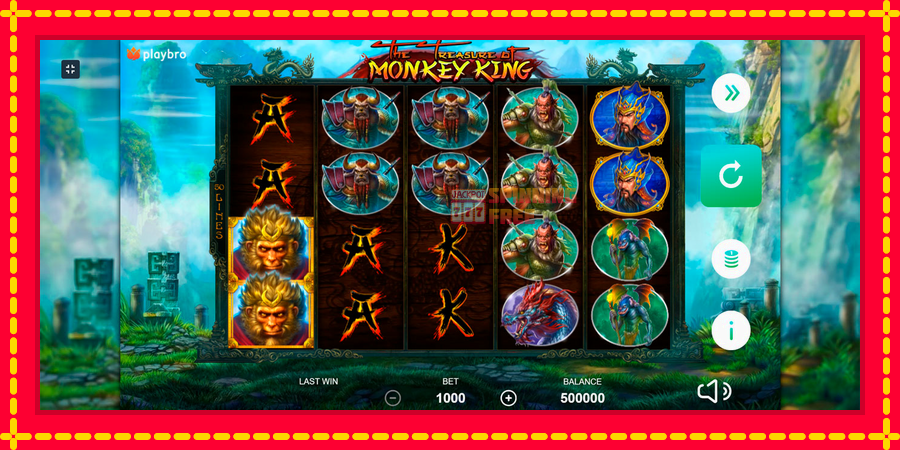 The Monkey King mesin slot dengan animasi cerah, gambar 1