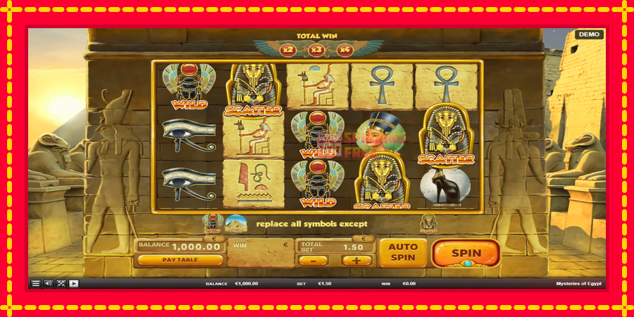 Mysteries of Egypt mesin slot dengan animasi cerah, gambar 2