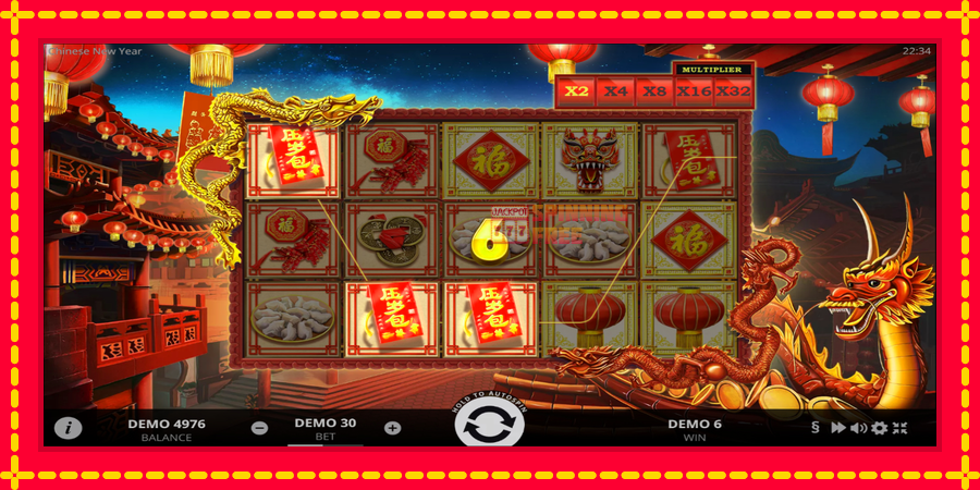 Chinese New Year mesin slot dengan animasi cerah, gambar 2