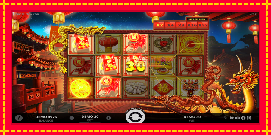 Chinese New Year mesin slot dengan animasi cerah, gambar 3