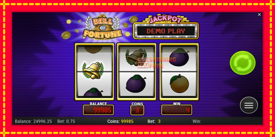 Bell of Fortune mesin slot dengan animasi cerah, gambar 3