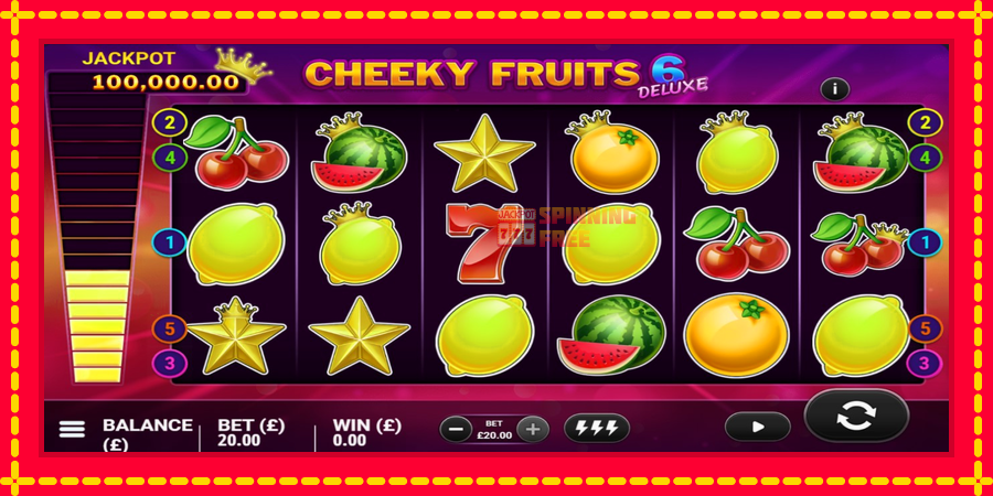 Cheeky Fruits 6 Deluxe mesin slot dengan animasi cerah, gambar 4