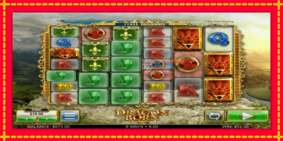 Dragon Born mesin slot dengan animasi cerah, gambar 4