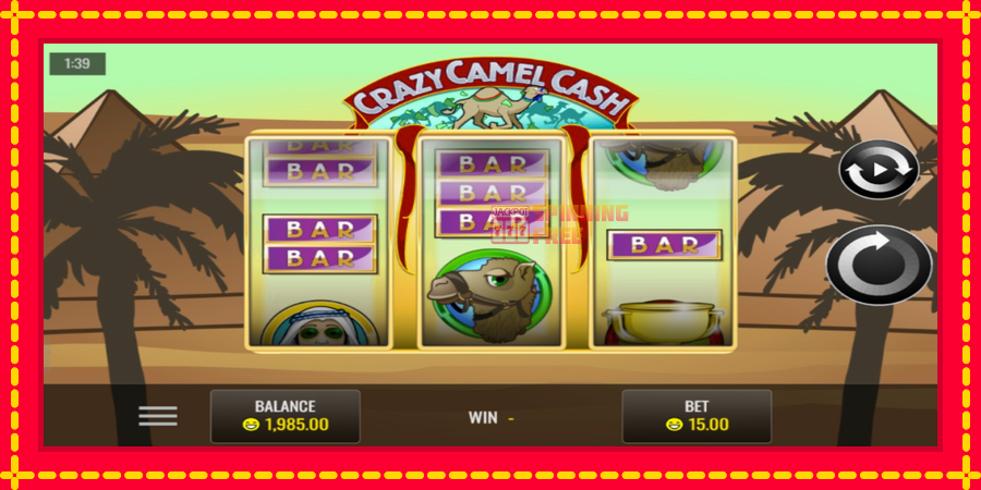 Crazy Camel Cash mesin slot dengan animasi cerah, gambar 1