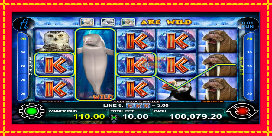 Jolly Beluga Whales mesin slot dengan animasi cerah, gambar 3