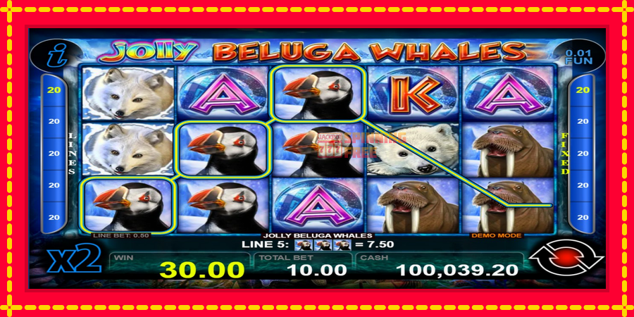 Jolly Beluga Whales mesin slot dengan animasi cerah, gambar 4