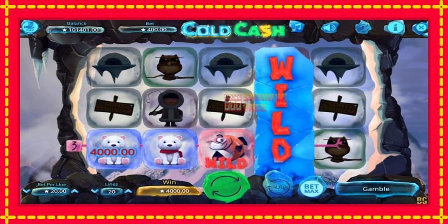 Cold Cash mesin slot dengan animasi cerah, gambar 3