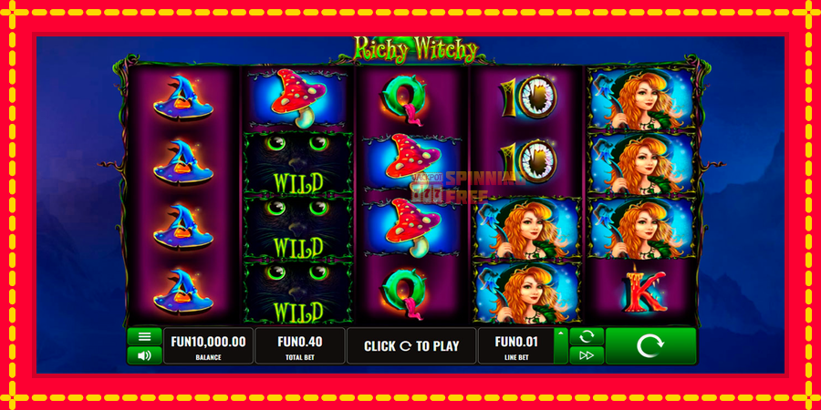 Witch Pickings mesin slot dengan animasi cerah, gambar 1