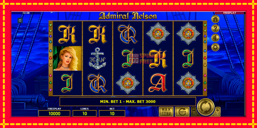 Admiral Nelson mesin slot dengan animasi cerah, gambar 1