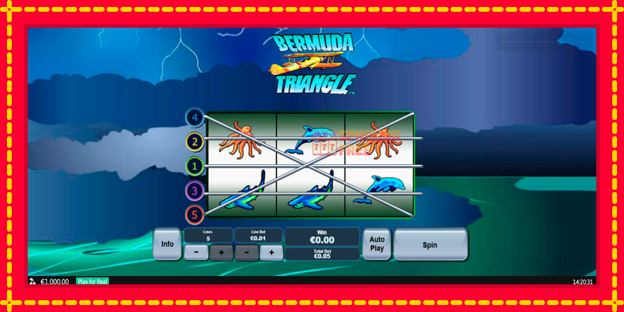 Bermuda Triangle mesin slot dengan animasi cerah, gambar 1