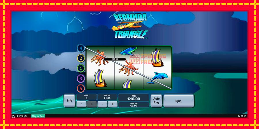 Bermuda Triangle mesin slot dengan animasi cerah, gambar 4