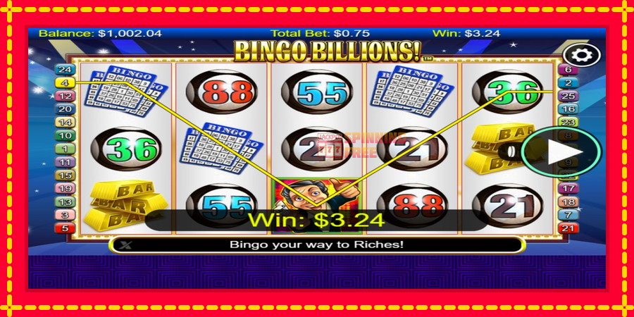 Bingo Billions mesin slot dengan animasi cerah, gambar 3