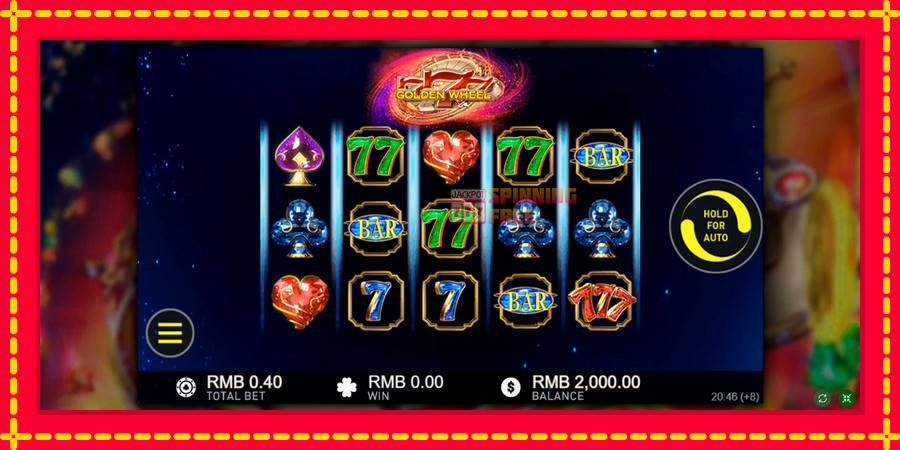 777 Golden Wheel mesin slot dengan animasi cerah, gambar 1