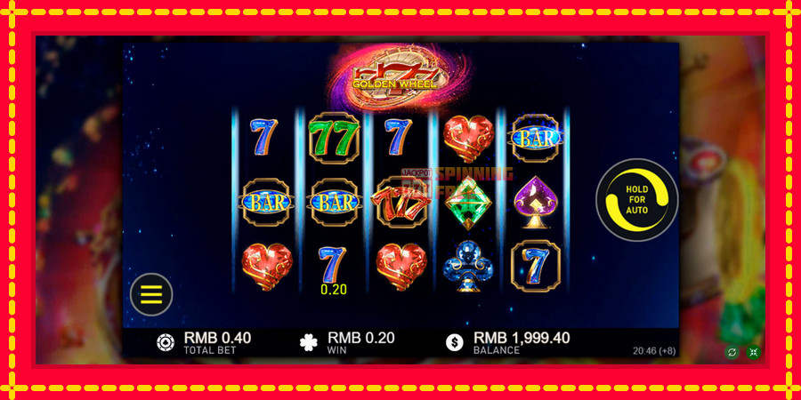 777 Golden Wheel mesin slot dengan animasi cerah, gambar 2