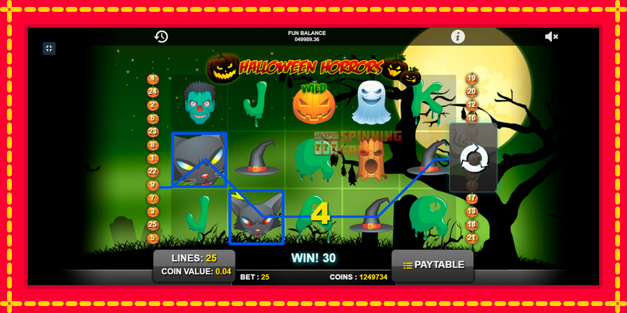 Halloween Horrors mesin slot dengan animasi cerah, gambar 9