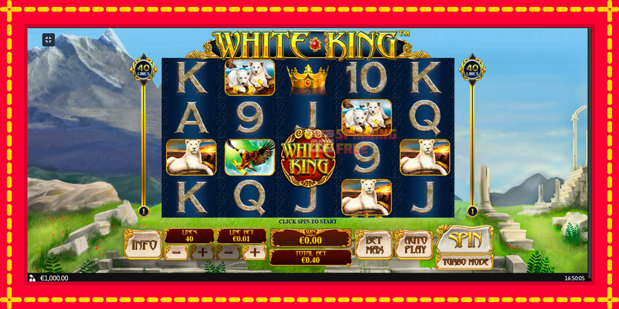 White King mesin slot dengan animasi cerah, gambar 1