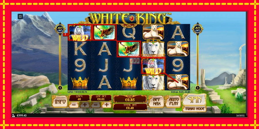 White King mesin slot dengan animasi cerah, gambar 4