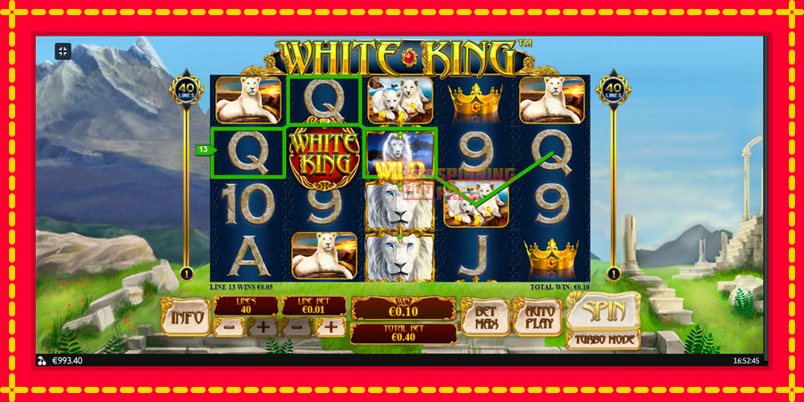 White King mesin slot dengan animasi cerah, gambar 8