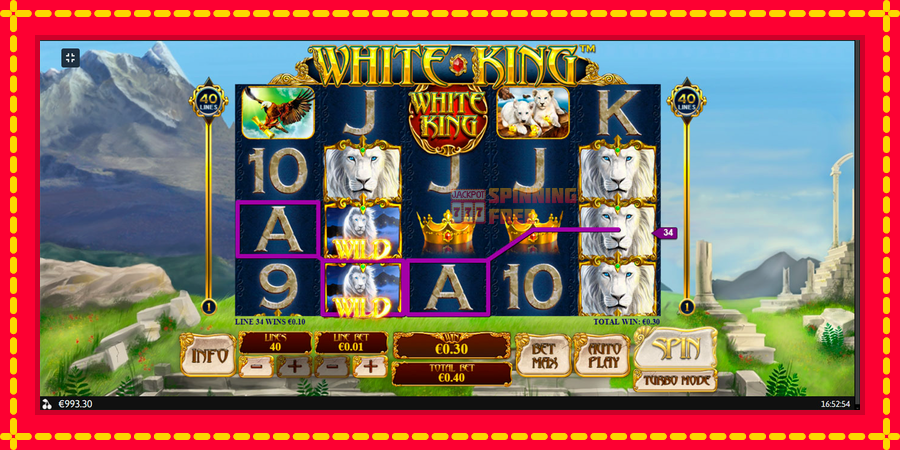 White King mesin slot dengan animasi cerah, gambar 9