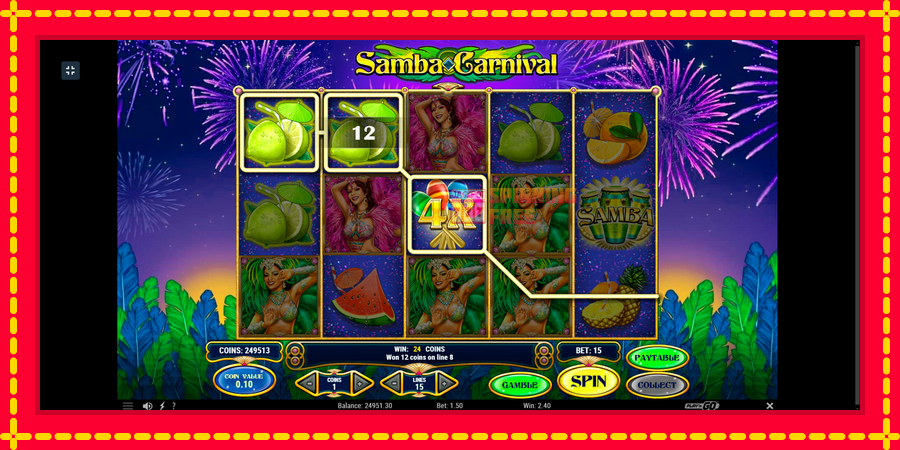 Samba Carnival mesin slot dengan animasi cerah, gambar 10