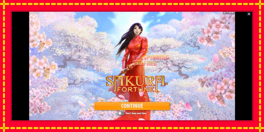 Sakura Fortune mesin slot dengan animasi cerah, gambar 1