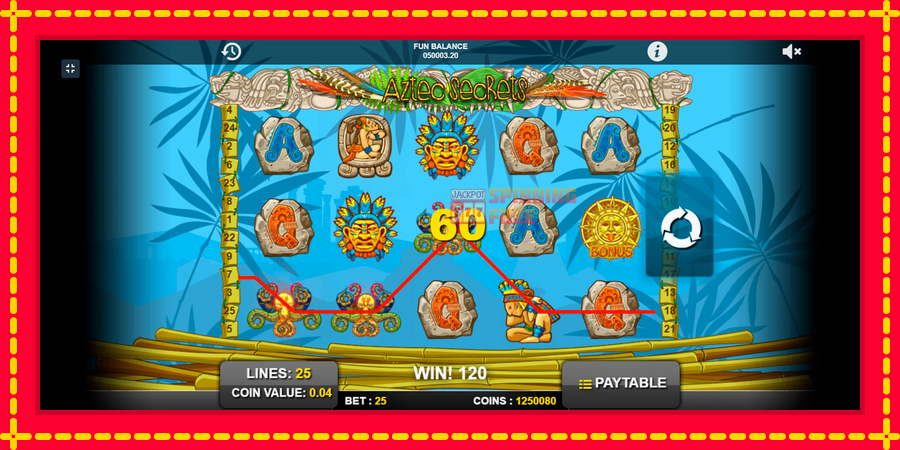 Aztec Secrets mesin slot dengan animasi cerah, gambar 5