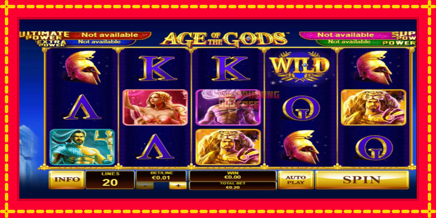 Age Of The Gods mesin slot dengan animasi cerah, gambar 1