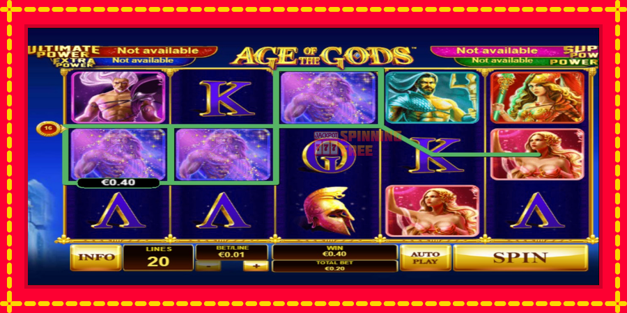 Age Of The Gods mesin slot dengan animasi cerah, gambar 3