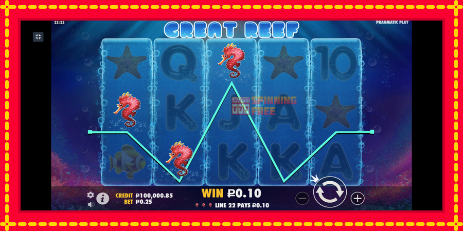 Great Reef mesin slot dengan animasi cerah, gambar 3